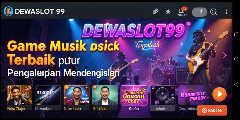 Tampilan permainan DEWASLOT99 yang menarik dengan berbagai pilihan lagu.