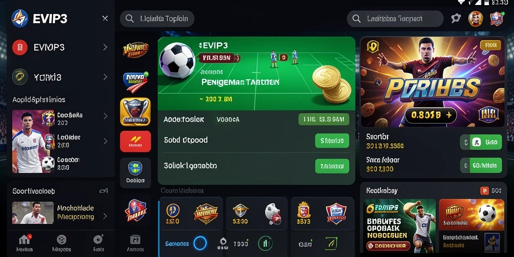 Tampilan gameplay EVIP3 yang menarik dengan berbagai opsi taruhan.