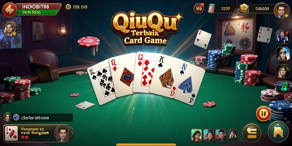 Tampilan menarik gameplay QiuQiu di INDOBIT88.