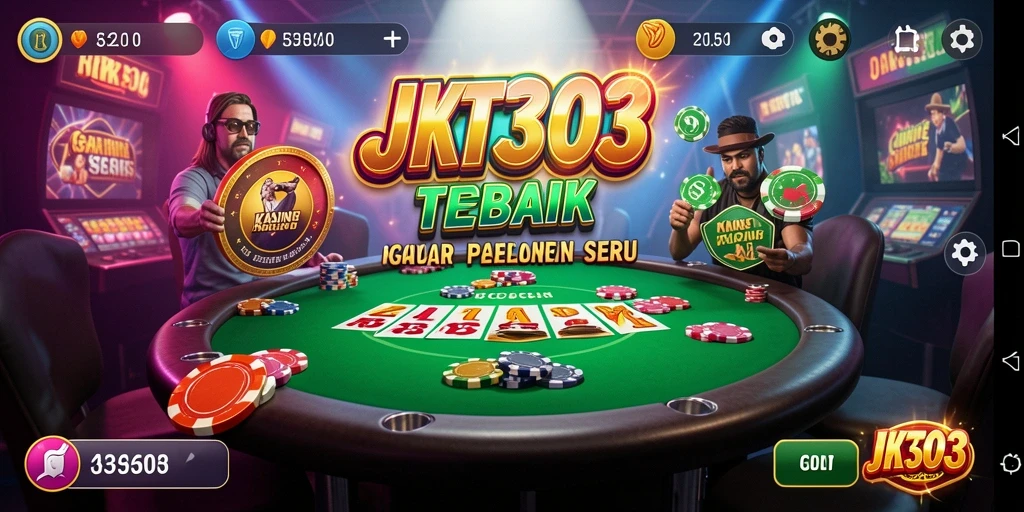 Tampilan screenshot utama JKT303 menampilkan pengalaman permainan Kasino yang menarik.