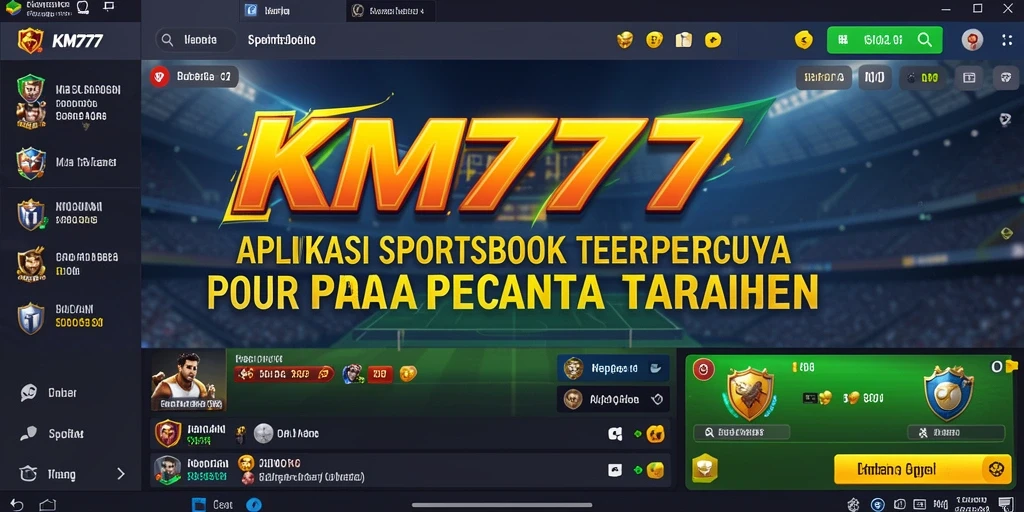 Tampilan gameplay KM777 yang menarik dan interaktif dalam taruhan olahraga.