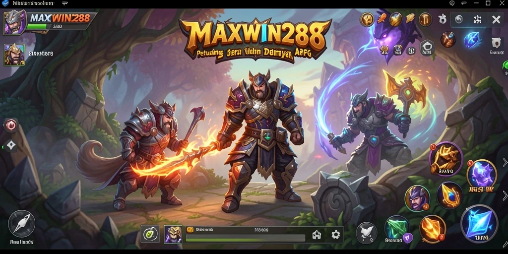 Screenshot gameplay seru di dalam dunia ARPG MAXWIN288.