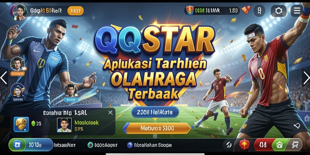 Tampilan gameplay yang menarik dalam aplikasi taruhan olahraga QQSTAR.