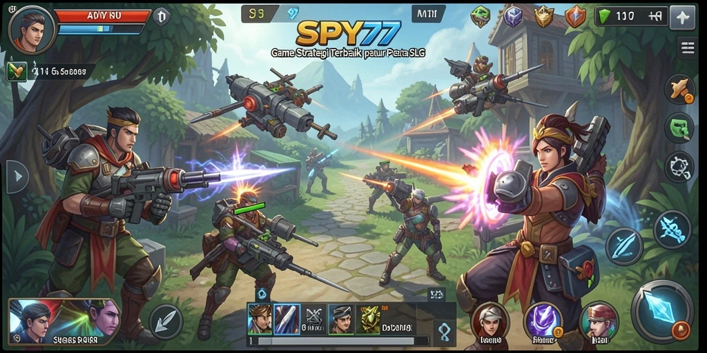 Tampilan gameplay SPY77 yang mendebarkan dan penuh strategi.