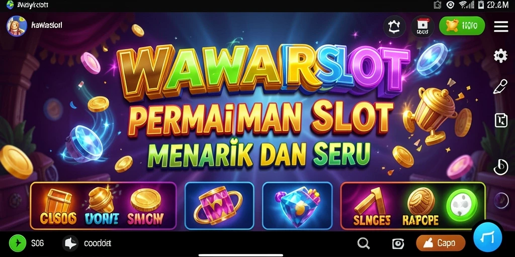 Tampilan gameplay menarik dari WAWARSLOT dengan fitur slot yang mendebarkan.